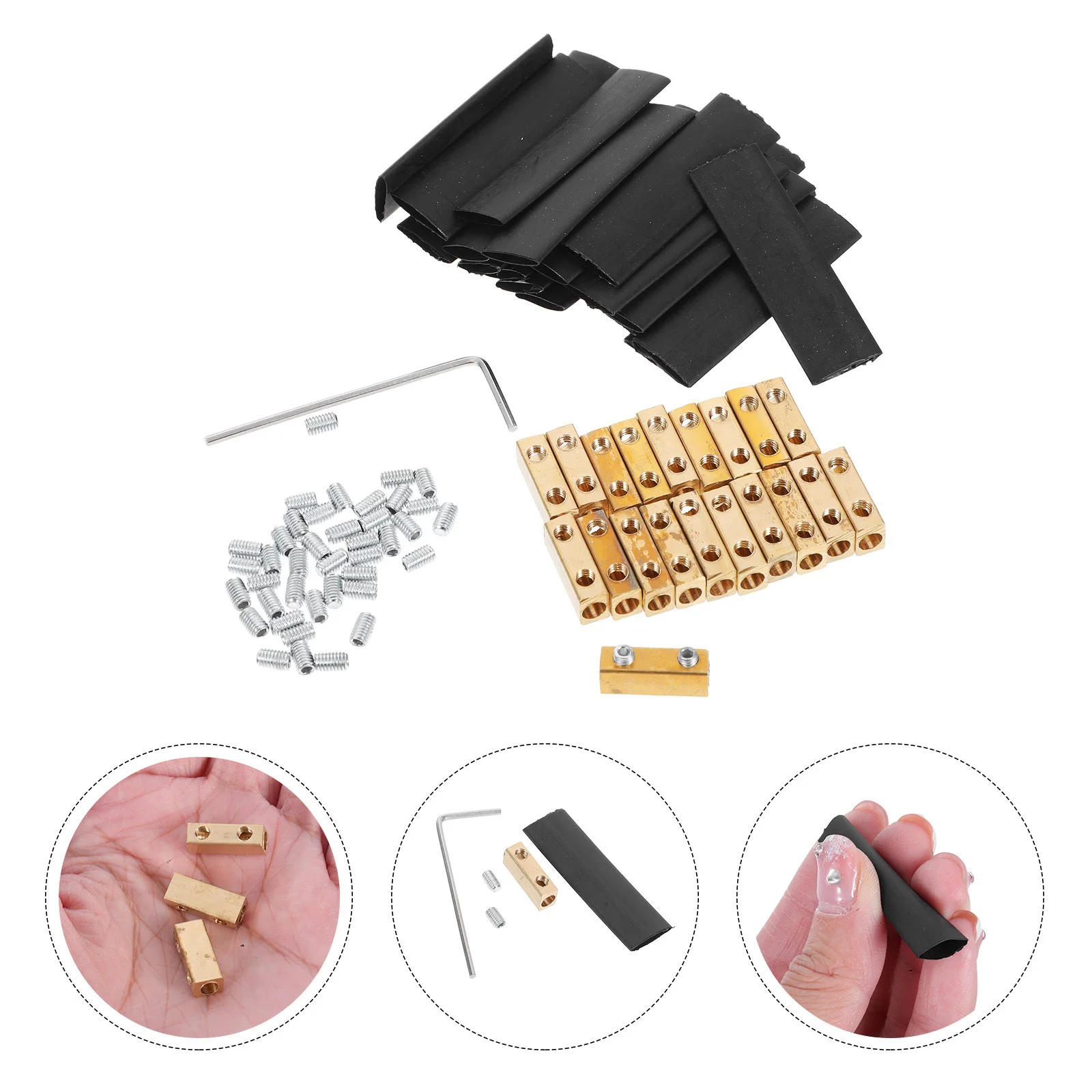 

20 pcs Waterproof Splice Connectors 20A Terminal Blocks Tool-Free High Conductivity Copper Crimp Connectors For
