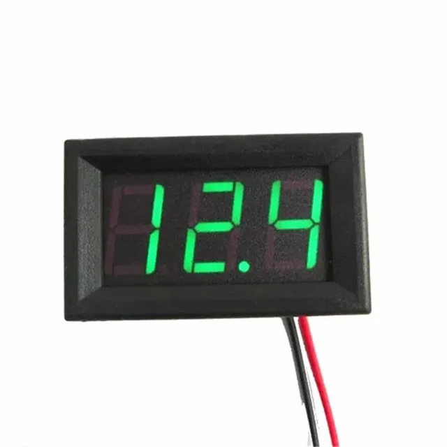 Abs Digital Voltmeter Tester Three-digit Two-wire Voltmeter Head Dc 5v-120v Home Electrical Tool Accessories