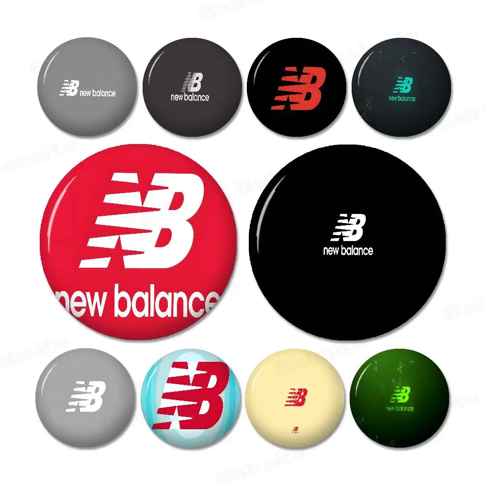 N-NewS B-BalanceS 32/44/58mm Round Cartoon Brooches Handmade Pins for Backpack Jewelry Accessories Gifts Creative Badge