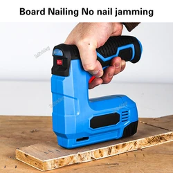 Electric 2 in 1 Nailer/Stapler Gun Lithium-ion Cordless Nail Gun Staple Gun Nailer Stapler Multitool Nail Stapler Gun