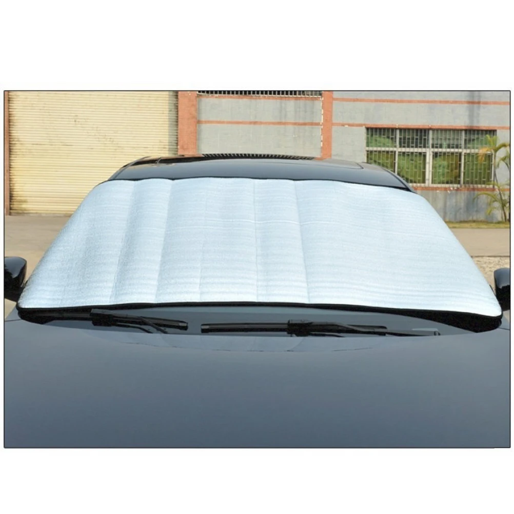 

Thick Car Windshield Cover Sun Shade Snow Frost Guard Protector Waterproof Uv Resistant Foldable Lightweight Universal Fit For