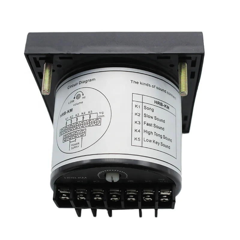 Multi-music electronic sound alarm buzzer HRB-KM adjustable speaker 220VAC