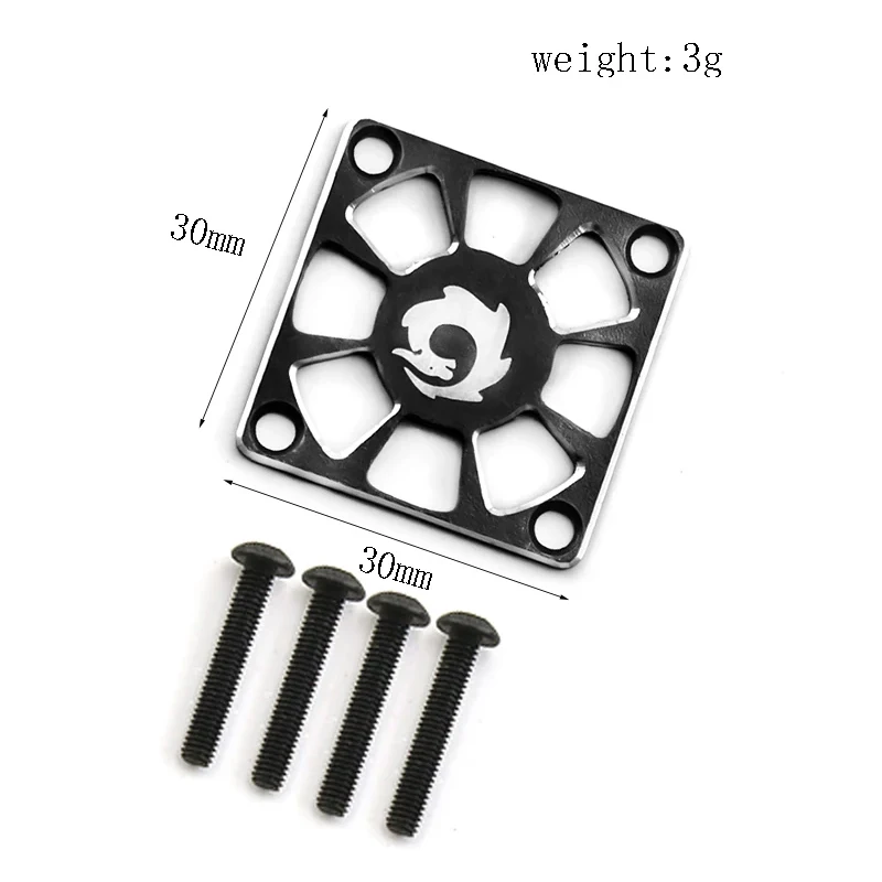 Aluminum Alloy Cooling Fan Cover 30x30mm For RC Motor ESC Electric Regulating Fan Protection Cover