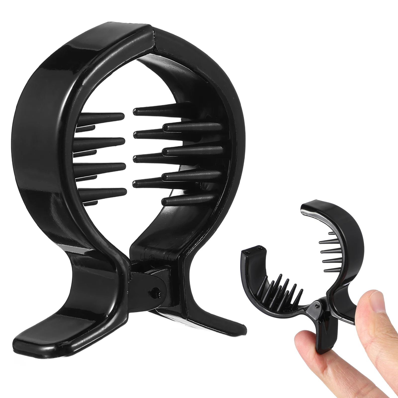 กิ๊บติดผมทรงหางปลาแบบมีซี่ฟัน 2 ชิ้น สำหรับผู้หญิง ใช้สำหรับมัดผมทรงหางม้า แบบกรงเล็บ มีซี่ฟันด้านในทรงกลม อุปกรณ์เสริมผมสำหรับสุภาพสตรี ดีไซน์หรูหรา