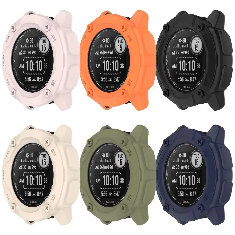 Funda protectora de TPU para reloj inteligente Garmin Instinct 2X, Protector de pantalla de borde suave, accesorios de cubierta de parachoques