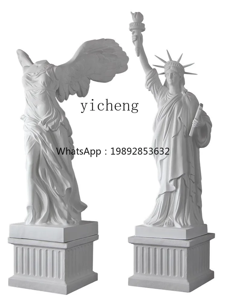 Free Muse Sculpture Victory Muse Ornament Imitation Gypsum Large Fiberglass Figure Statue