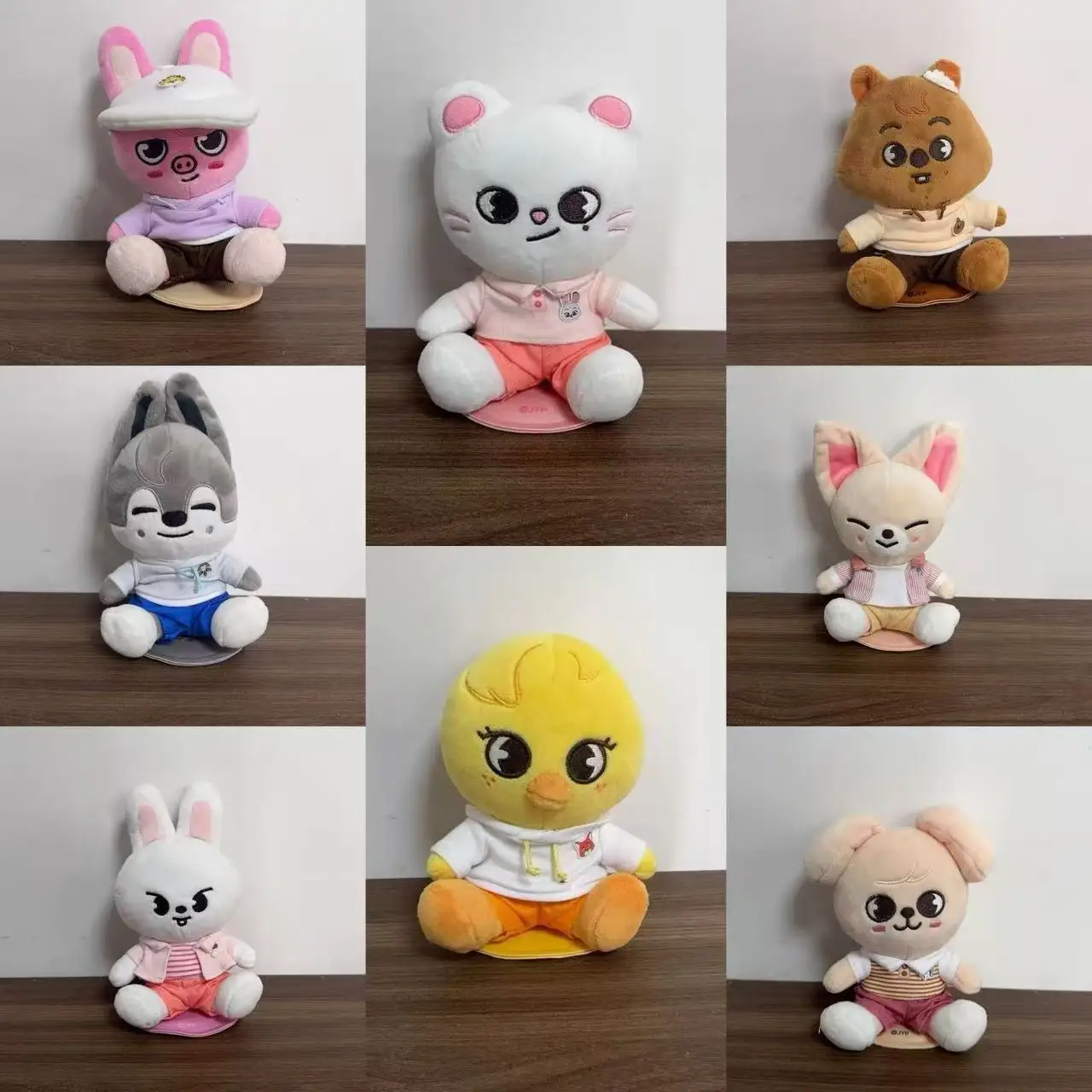 

SKZOO New Cartoon Plush Toy Doll Stray Kids Surrounding Felix Plush Dress Doll Couple Fans Holiday Birthday Gift
