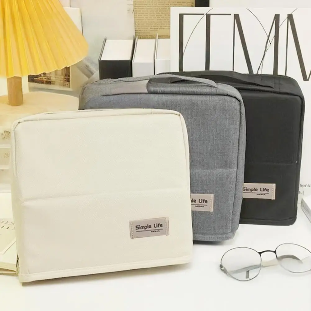 

New Large-capacity Pencil Beautiful Canvas Multi-functional School Stationery Supplies And Pencil A4x3