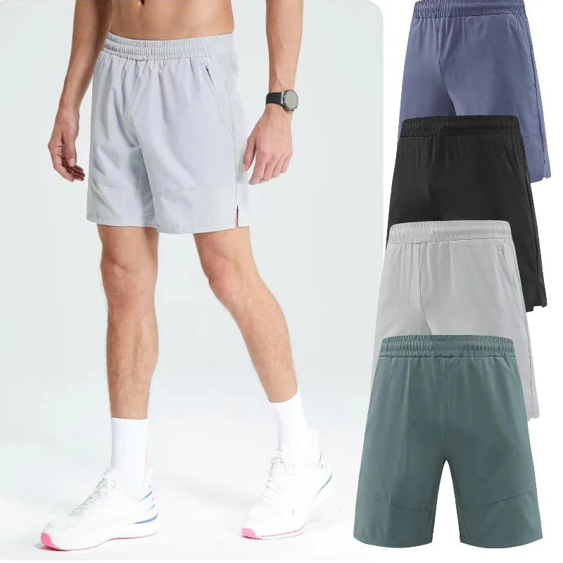 

2024 Summer men's clothing New Quick Drying Sports trousers Shorts Men's Running Five point Loose Casual Outdoor Fitness Pants