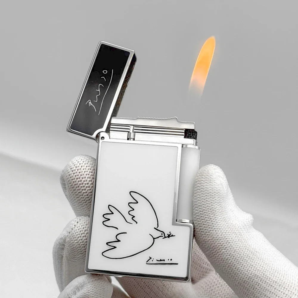 Gas Lighter Picasso Dove Cigarette Lacquer Copper Accessory Cigar Tobacco Smoking Limited Edition Collection Ship to Japan view 2
