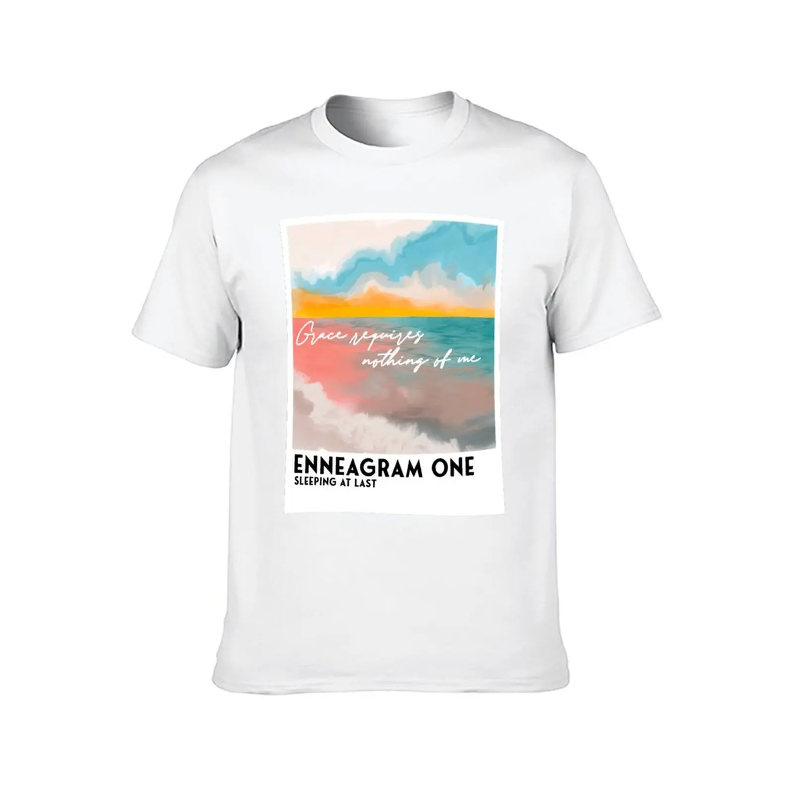 تي شيرت Enneagram One Sleeping At Last تي شيرت رجالي عادي تي شيرت فاخر #2
