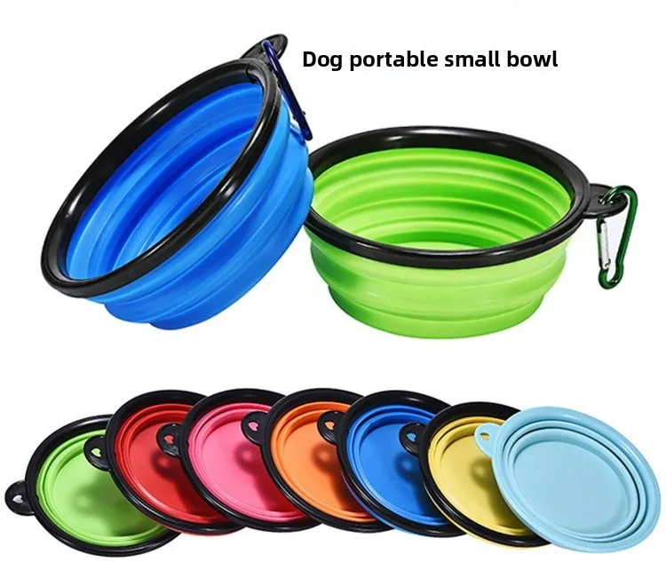 

Pet Folding Bowl, Small Silicone Dog Food Ware, Outdoor Portable Folding Dog Bowl, Dog Basin, Available in Multiple Colors