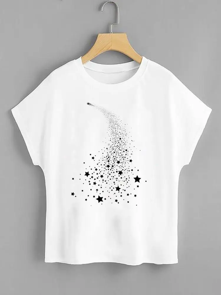 Boom Art Leuke Printing Zomer Dames T Kleding Mode Korte Mouw Casual T-shirts Kleding Vrouwen Vrouwelijke Print Graphic Tee