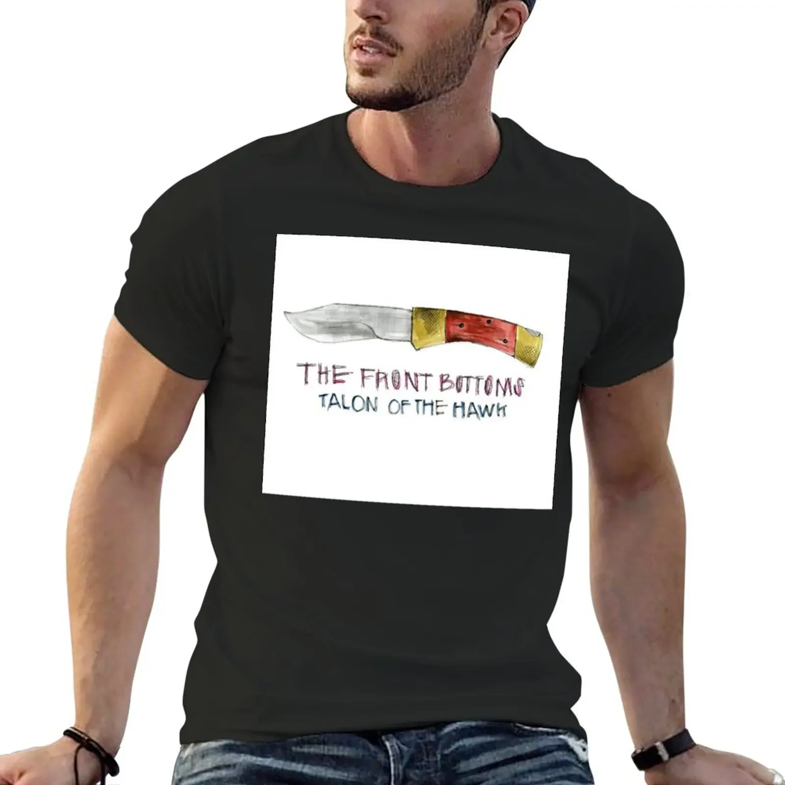 The Front Bottoms Talon Of The Hawk Album Cover T-Shirt summer clothes Blouse cute clothes plain black t shirts men