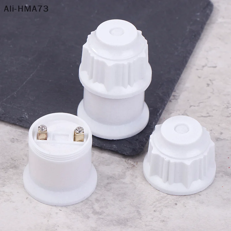 HMA73-2Pcs Universal E27 Screw Lamp Holder Light Bulb Holder Lamp Socket White Gold Ceiling Light Lamp Bulb Fixing Base Stand