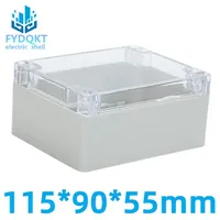 1pcs 115x90x55MM Waterproof Cover Clear Plastic Electronic Project Box Enclosure Case