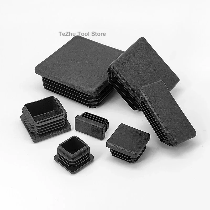 PP Plastic Square/Round Tube Plug Stainless Steel Inner Plug Steel Pipe Cover Table And Chair Foot Pad Furniture Cover