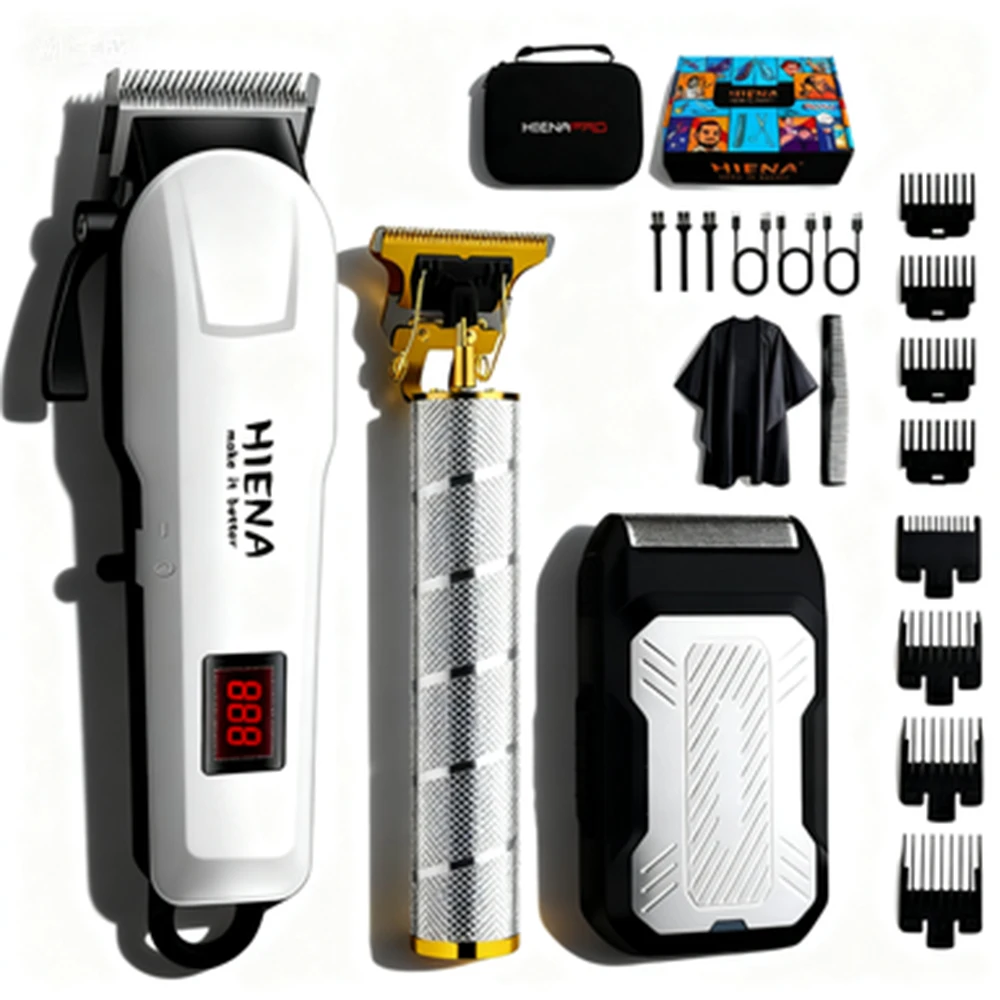hair-cutter-rechargeable-men's-hair-3-piece-oil-head-electric-trimmer-suitable-for-home-use-shaved-hair-salon-boyfriend-gifts