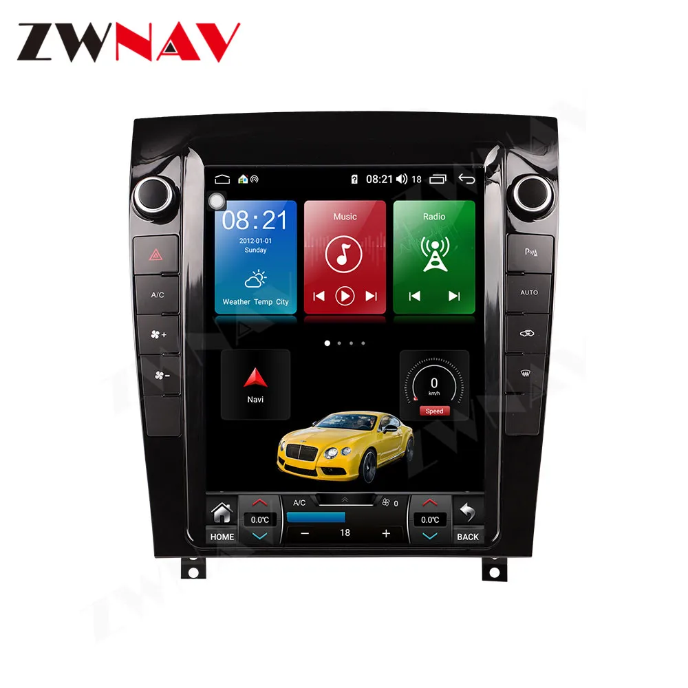 Dla jaguara F-TYPE Radio samochodowe Carplay Android pionowy ekran Automotive 2 Din multimedialne Auto GPS Audio Stereo DSP Autoradio