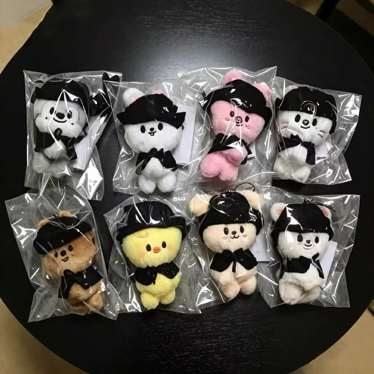 

Straykids skzoo pop-up Li Longfu FELIX Han Zhicheng bamboo hat suction iron pendant plush toy in stock