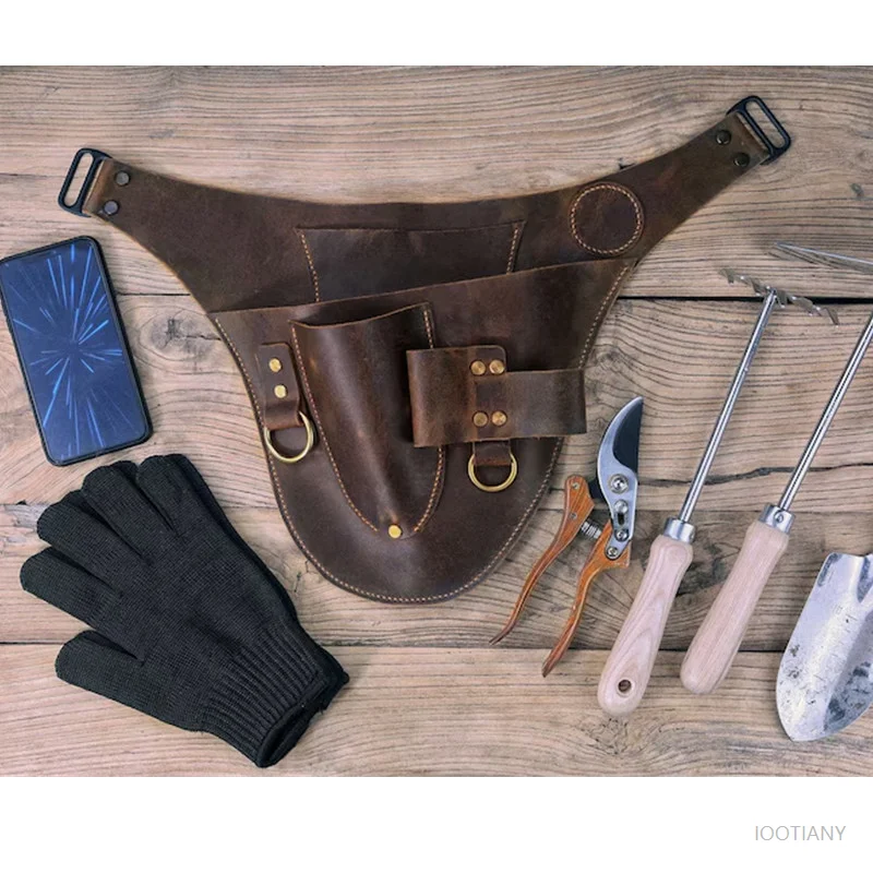 

New Retro Multi-function Outdoor Garden Tool Gardener Halloween Cosplay Gardener Portable Waist Shoulder Bag Pocket Storage Bag