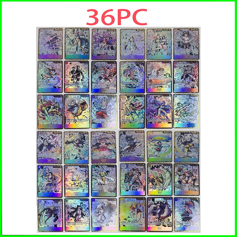 

One Piece Collectible Cards Boys Games Toys Table Games Birthday Gifts DIY Anime Sango Nami Boa Hancock Premium Flash Card 36PC