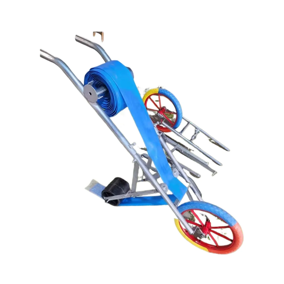 

Hand Push Agricultural Paving Hose Rolling Hose Trolley Hand Crank Type Rolling Hose Laying Micro Spray Belt Watering