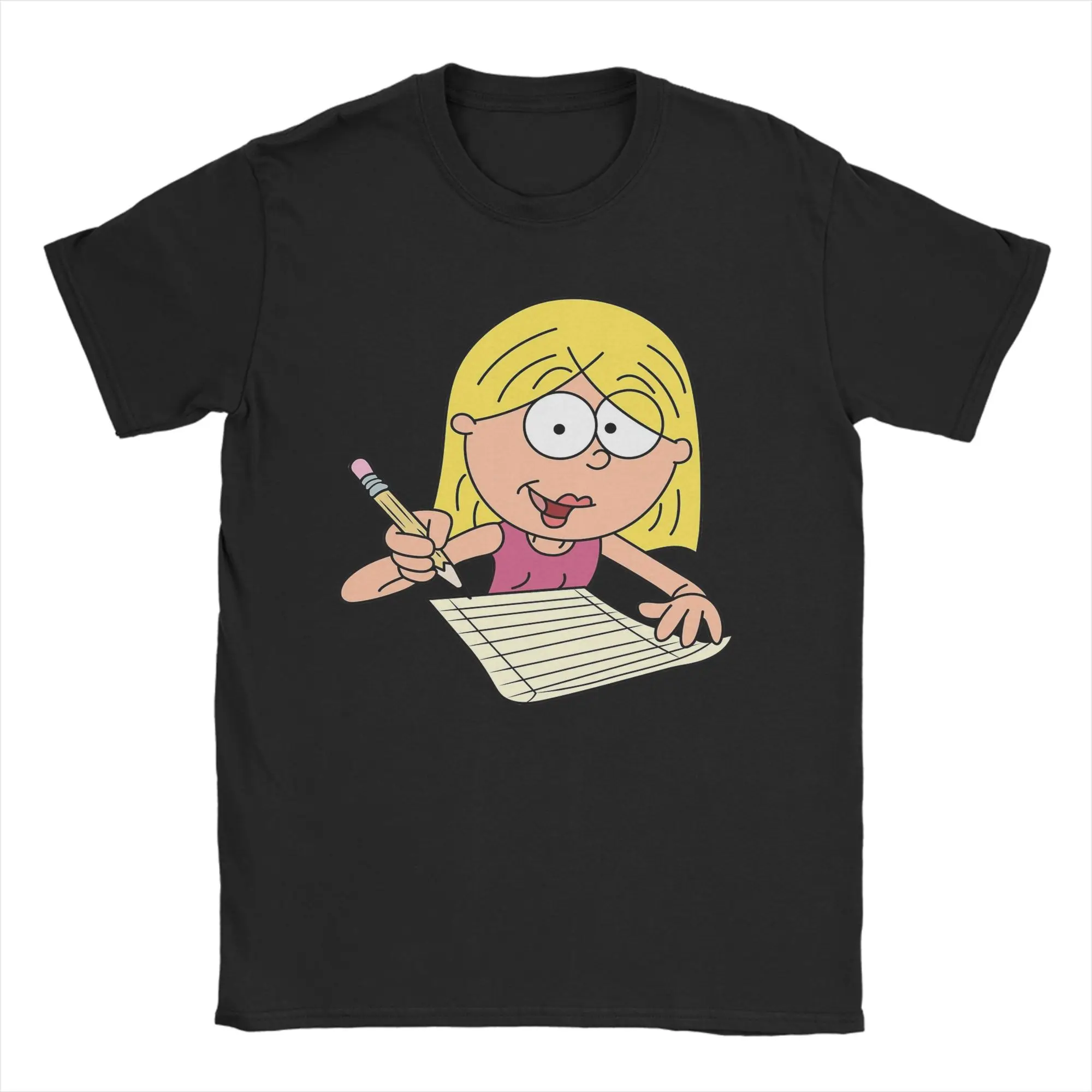 Lizzie McGuire T-Shirts for Men  Funny Cotton Tee Shirt O Neck Short Sleeve T Shirts Original Tops