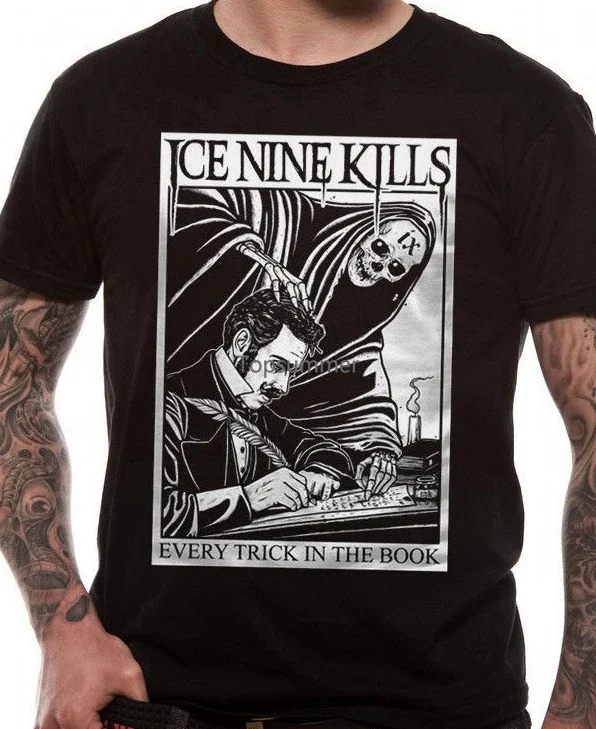 Summer 2018 Short Sleeve Plus Size Ice Nine Kills Every Trick T-Shirt Unisex Tg. M Taglia M