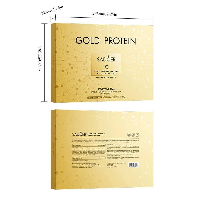 Set di fili proteici al collagene Riempitivo per il viso Filo proteico assorbibile Lifting Rassodante Levigante Rassodante Idratante Anti-età