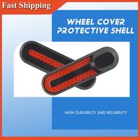 A90E-For Xiaomi M365 Electric Smart Scooter Wheel Hubs Cap Protective Shell Case With Sticker Decals Skateboard Replacement Part
