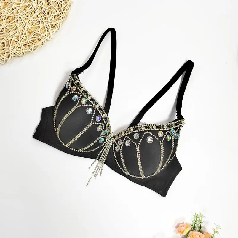 Streetwear Diamonds Vest Female Bra Sleeveless Backless Sexy Summer Tank Tops For Women Camisole y2k Crop Top 2024 w1038