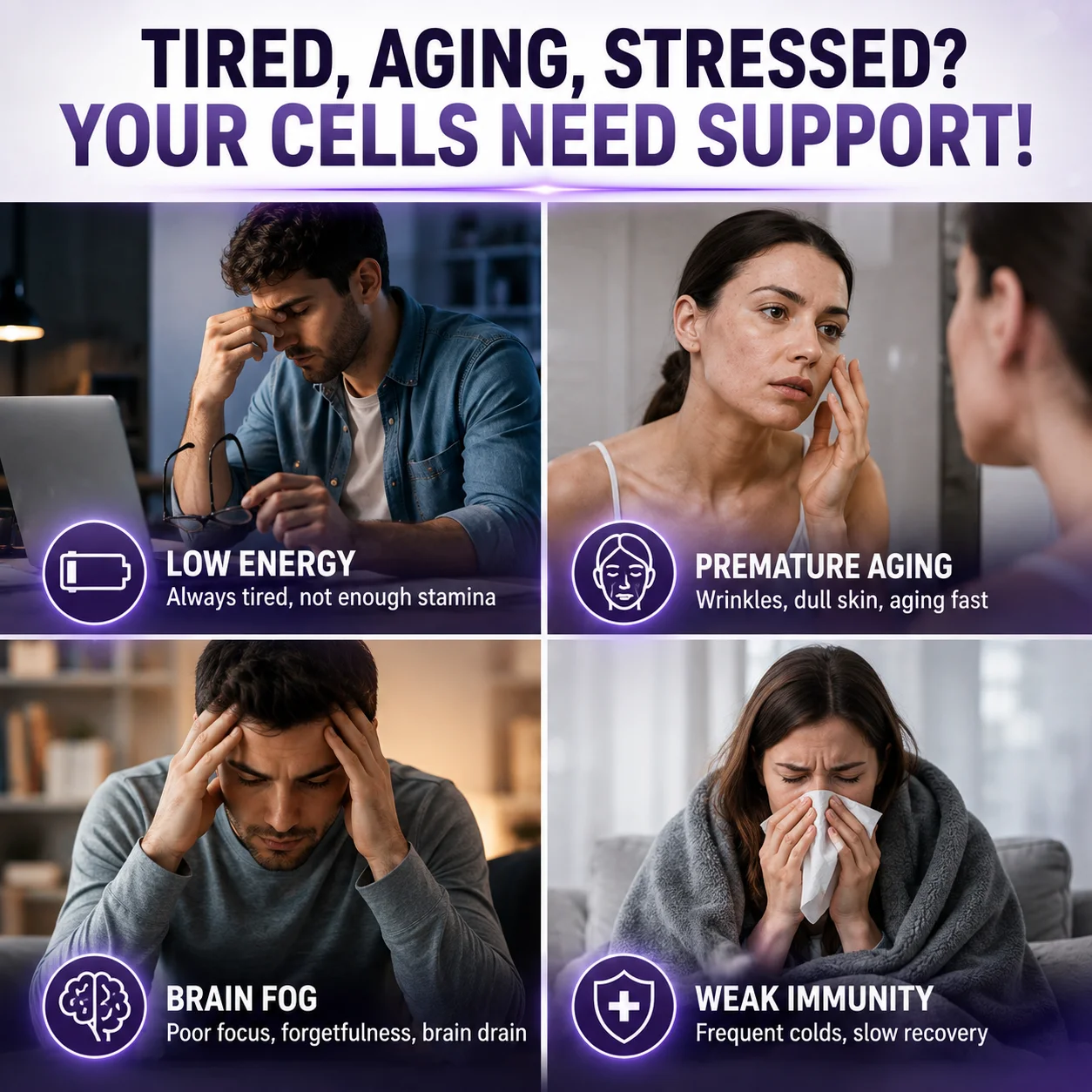 NAD Resveratrol Supplement, Cellular Protection Support, Boost Daily Cellular Vitality, Antioxidant, Immune Defense Formula