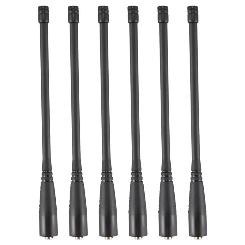 ABRI-6X Walkie Talkie For BAOFENG Uv-5R Antenna SMA-Female UHF/VHF 136-174/400-520 Mhz For UV5R UV-82 GT-3 For BAOFENG