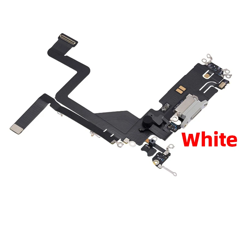 Imagem -05 - Porta de Carregamento para Iphone 14 Pro e 14 Pro Mini Carregador Usb Dock Connector Reparação de Peças de Reposição Microfone Flex Original