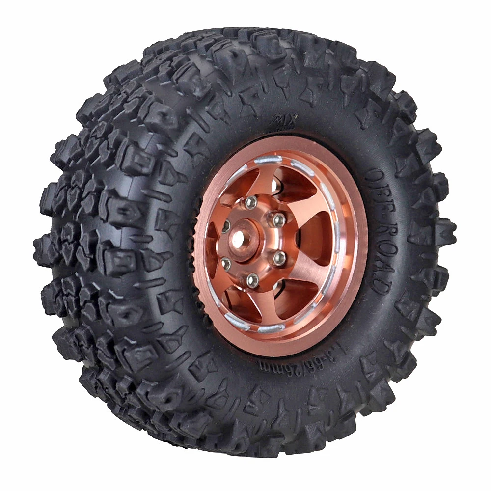 Aluminiumlegierung 1,3 Zoll Beadlock Felgenreifen für 1/24 Fms24 Axial Scx24 1/18 Traxxas Trx4m Trx4-m Rc Crawler Autoreifen – Detail 5