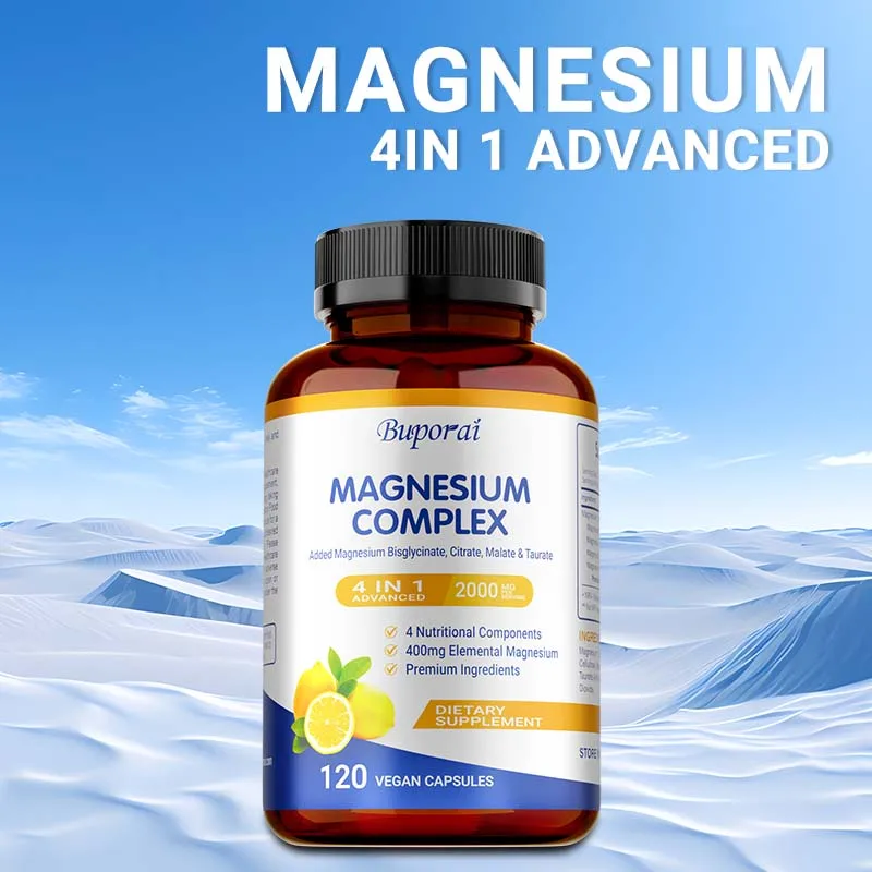 

Magnesium Complex - Promotes Muscle and Bone Health, Boosts Immunity, Improves Sleep, and Maintains Overall Health