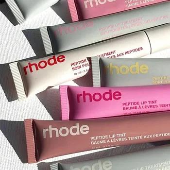 Rhode ฤดูร้อน Lip Moisturizer Lip Balm Smoothing ลิปสติกเส้นบํารุงยาวนานผู้หญิง Daily Care แต่งหน้า GLOSS Care แต่งหน้าสาว