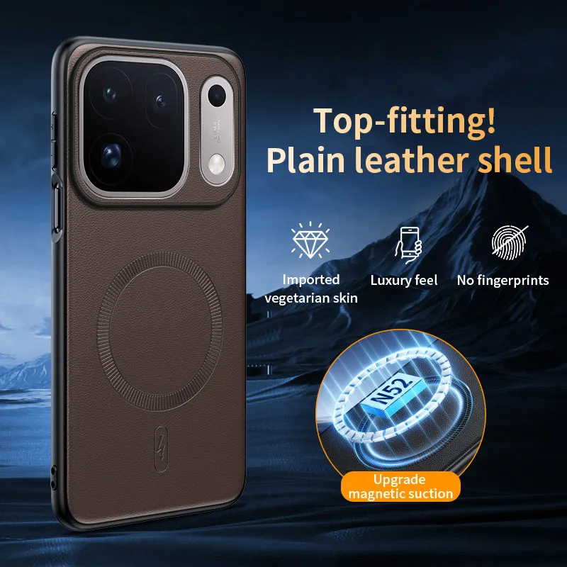 Für OPPO Find X10 Pro Max: Magnetische Schutzhülle aus Leder, Anti-Fingerabdruck, rutschfest, aus PC+TPU. – Detail 23