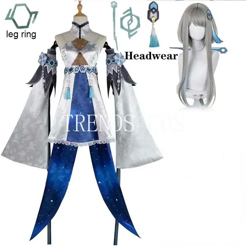 Jacquard fabric Guizhong cosplay costume haagetus Gui Zhong dress headwear wig game suit for comic CN