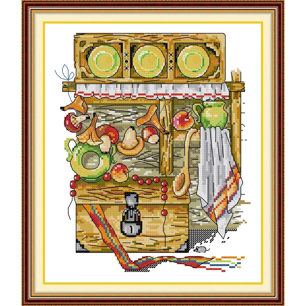 

Новый набор для вышивания крестиком Joy Sunday, 11/14/16CT, простой узор, ткань Аида, набор для вышивания — Кухонные шкафы