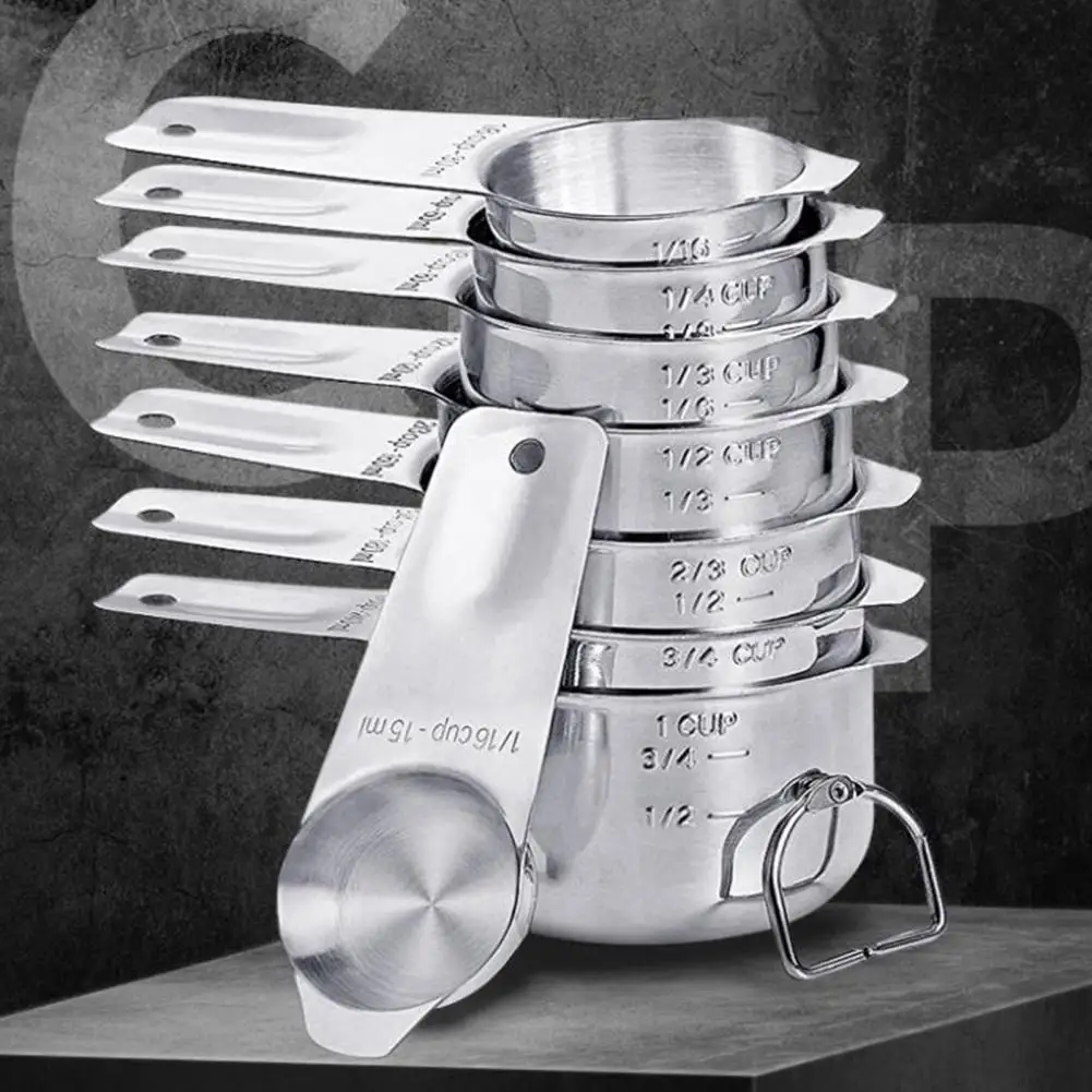 

Measuring Spoon Set Food-grade Stainless Steel Measuring Spoons Stainless Steel Measuring Cup Set for Cooking Precise