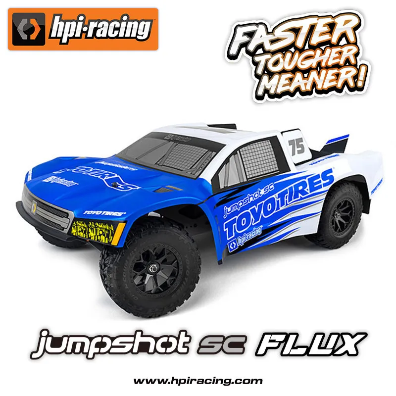 

Радиоуправляемый внедорожный грузовик HPI Racing Jumpshot SC FLUX 1/10, бесщеточный, электрический, 2WD, для коротких трасс, с шинами Toyo, высокоскоростная модель 160268