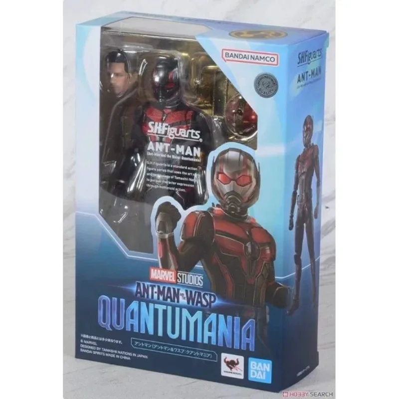 Disponibile originale Bandai SHF Anime Hobby Ant Man e la vespa Quantum of Madness Action Figure Toy Gift Model WY
