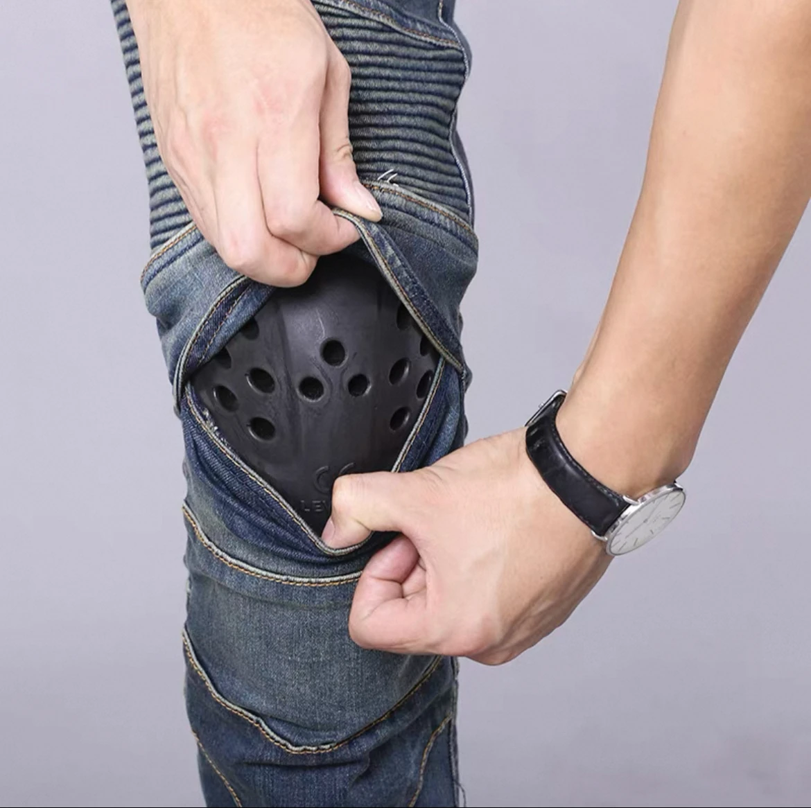 オートバイサイクリングパンツ保護オートバイジーンズCEアーマ - Motorcycle Pants Riding Armored のレビューと価格