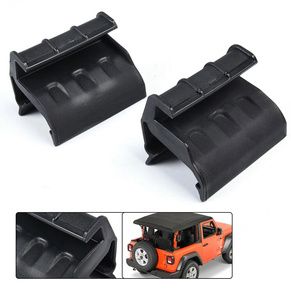 

2pcs 55395760AE+55395761AE for Jeep Wrangler JK 2007-2018 Rear Window Soft Top Fixing Clip Rear Windshield Bracket