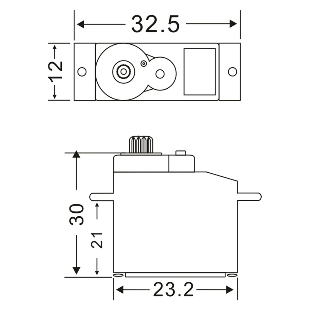 JX Micro RC Servo PDI-922MG PDI-933MG 3.5KG 0.1S Metal Gear Digital Servo For 1/18 RC Car Truck Model Helicopter Robot Parts