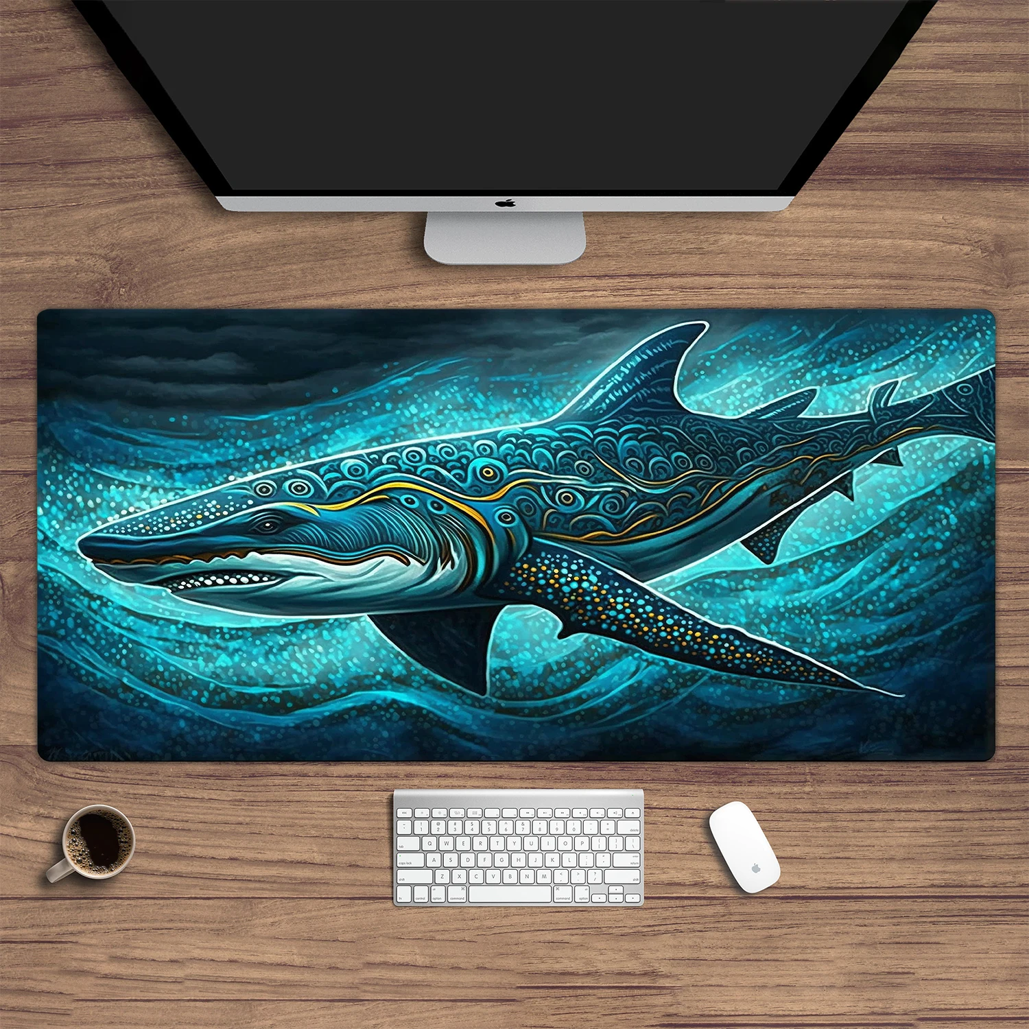 Ocean Sea Shark Mouse Pad Turtle Animal Table Mat New HD Large Gaming Anti-slip Laptop Office Soft Natural Rubber Desk Mat Decor