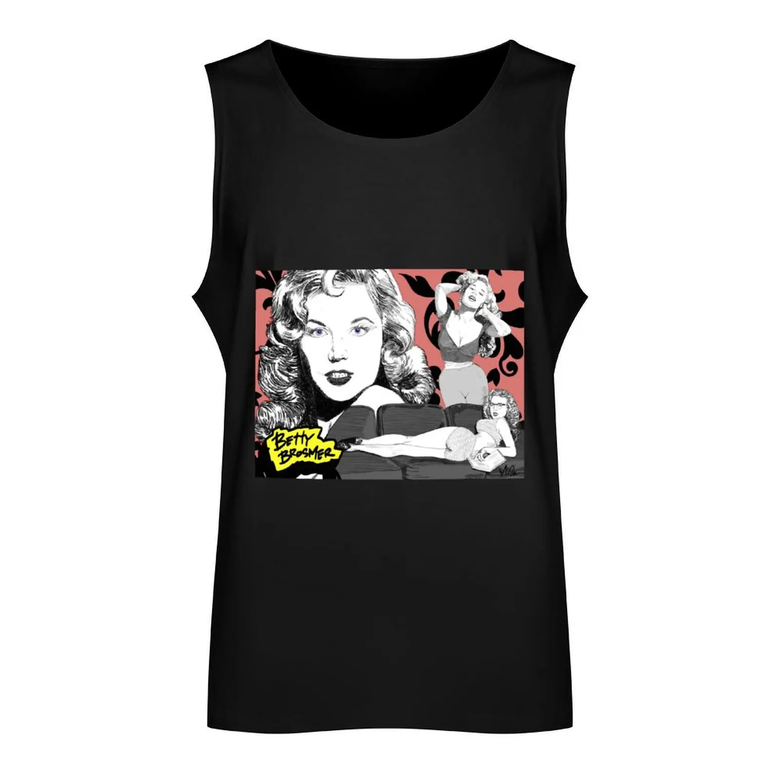 Betty Brosmer portrait Tank Top Sportswear for men T-shirt man men clothes Man summer clothes