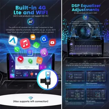 適用於菲亞特熊貓169(2003-2012)的智慧車用音響系統,附DSP、QLED多媒體播放器、CarPlay、藍牙和立體聲主機功能 8 最佳銷售 菲亞特熊貓2 - №5
